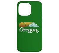 Retro Vibe Oregon Sweatshirt Vintage Mountains & Sun Coque pour iPhone 14 Pro Max