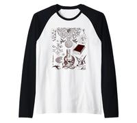 Retro Victorian Line Art Aesthetic Cottagecore Academia Manche Raglan