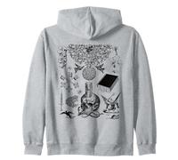 Retro Victorian Line Art Aesthetic Cottagecore Academia Sweat à Capuche