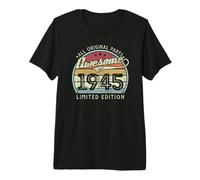 Rétro Vintage 1945 Édition limitée 81e Anniversaire T-Shirt Haut de Gamme