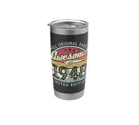 Rétro Vintage 1948 Édition limitée 78ème anniversaire Gobelet isotherme en acier inoxydable double paroi
