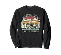 Rétro Vintage 1958 Édition limitée 68ème Anniversaire Sweatshirt