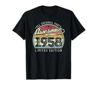 Rétro Vintage 1958 Édition limitée 68ème Anniversaire T-Shirt