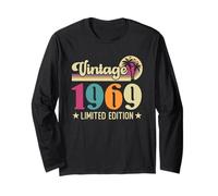 Retro Vintage 1969 Limited Edition 1969 Birthday Manche Longue