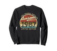 Retro Vintage 1987 Édition limitée 39e Anniversaire 39 Ans Sweatshirt