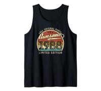 Rétro Vintage 1988 Édition limitée 38ème Anniversaire 38 Ans Débardeur