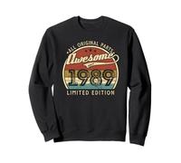 Retro Vintage 1989 Édition limitée 37e Anniversaire 37 Ans Sweatshirt