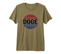 Retro Vintage 4th July USA Flag Colors Patriotic Doge T-Shirt Haut de Gamme