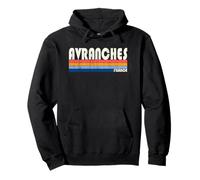 Rétro Vintage 70s 80s Style Avranches, France Sweat à Capuche