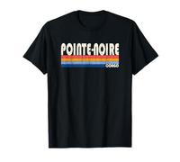 Rétro Vintage 70s 80s Style Pointe-Noire, Congo T-Shirt