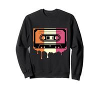 Retro Vintage 80s 70s Cassette Neapolitan Ice Cream Melting Sweatshirt