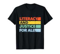 Rétro Vintage Alphabétisation et Justice pour Toute l'égalité Humaine T-Shirt