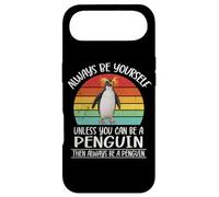 Retro Vintage Always Be Yourself Macaroni Penguin Lover Coque pour iPhone Air