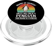 Retro Vintage Always Be Yourself Macaroni Penguin Lover PopSockets PopGrip pour MagSafe