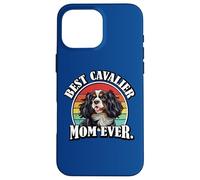 Retro Vintage Best Cavalier King Charles Spaniel Mom Ever Coque pour iPhone 16 Pro Max
