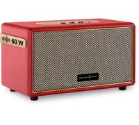 Bennett & Ross BB-860RD Blackmore - Enceinte Bluetooth Rétro Aspect Cuir - Enceinte Stéréo 60W avec Basses - Port USB - Enceinte Vintage Filaire - Entrée Aux Jack 3,5mm - Rouge