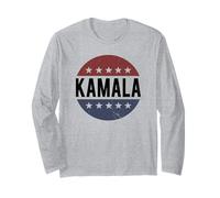 Retro Vintage Campaign Democrat For President Kamala 2024 Manche Longue