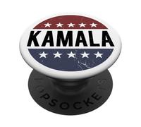 Retro Vintage Campaign Democrat For President Kamala 2024 PopSockets PopGrip Adhésif