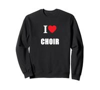 Rétro Vintage Classique I Love Choir Singers and Students Sweatshirt