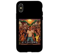 Retro Vintage DJ - HipHop Music Bronx Party Tee Coque pour iPhone X/XS