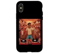 Retro Vintage DJ - HipHop Music Bronx Party Tee Coque pour iPhone X/XS