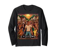 Retro Vintage DJ - HipHop Music Bronx Party Tee Manche Longue