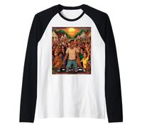 Retro Vintage DJ - HipHop Music Bronx Party Tee Manche Raglan