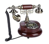 Rétro Vintage Filaire Téléphone Fixe FSK/DTMF Ligne Téléphonique Puissance Hôtel Bureau Maison