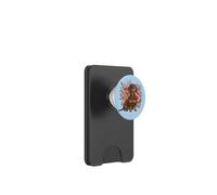 Retro Vintage Flowers Floral Brown Chocolate Dachshund Lover PopSockets PopWallet pour MagSafe