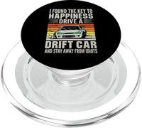 Rétro Vintage Funny Japanese Drift Car Drifting PopSockets PopGrip pour MagSafe