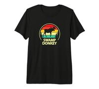 Retro Vintage Funny Swamp Donkey Moose T-Shirt Haut de Gamme