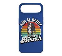 Retro Vintage Girl Life is Better Bernese Mountain Dog Lover Coque pour iPhone Air
