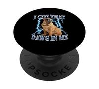 Retro Vintage Got That Dawg in Me Chinese Shar Pei Dog Lover PopSockets PopGrip Adhésif