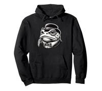 Retro Vintage Grenouille Gentleman Nœud Papillon Grenouilles Sweat à Capuche