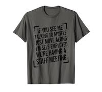 Rétro Vintage If You See Me Talking to Myself Gag T-Shirt