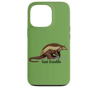 Retro Vintage Illustration Giant Armadillo Coque pour iPhone 13 Pro