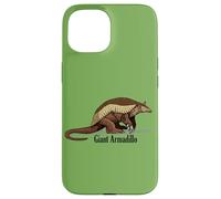 Retro Vintage Illustration Giant Armadillo Coque pour iPhone 15