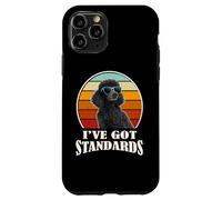 Retro Vintage I've Got Standards Black Standard Poodle Dog Coque pour iPhone 11 Pro