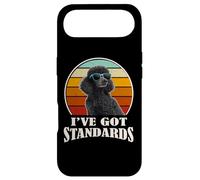 Retro Vintage I've Got Standards Black Standard Poodle Dog Coque pour iPhone Air