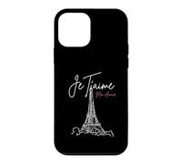 Rétro Vintage Je Taime Mon Amour Tour Eiffel Paris France Coque pour iPhone 12 Mini