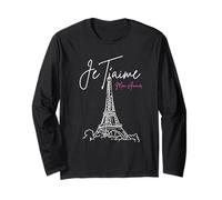 Rétro Vintage Je Taime Mon Amour Tour Eiffel Paris France Manche Longue