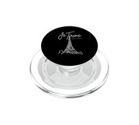 Rétro Vintage Je Taime Mon Amour Tour Eiffel Paris France PopSockets PopGrip pour MagSafe