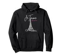 Rétro Vintage Je Taime Mon Amour Tour Eiffel Paris France Sweat à Capuche