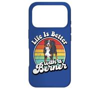 Retro Vintage Life is Better Bernese Mountain Dog Lover Coque pour iPhone 17 Pro
