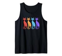Retro Vintage Mid-Century Modern Look Cats 50's 60's Style Débardeur