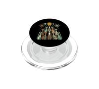 Retro Vintage Mid-Century Modern Look Cats 50's 60's Style PopSockets PopGrip pour MagSafe