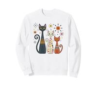 Retro Vintage Mid-Century Modern Look Cats 50's 60's Style Sweatshirt