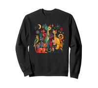 Retro Vintage Mid-Century Modern Look Cats 50's 60's Style Sweatshirt