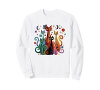 Retro Vintage Mid-Century Modern Look Cats 50's 60's Style Sweatshirt