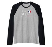 Rétro Vintage Paris France Je Taime Mon Amour Tour Eiffel Manche Raglan
